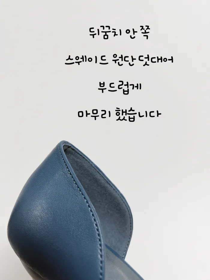 사이드오픈 레더 스틸레토 미들힐 상세 이미지 16