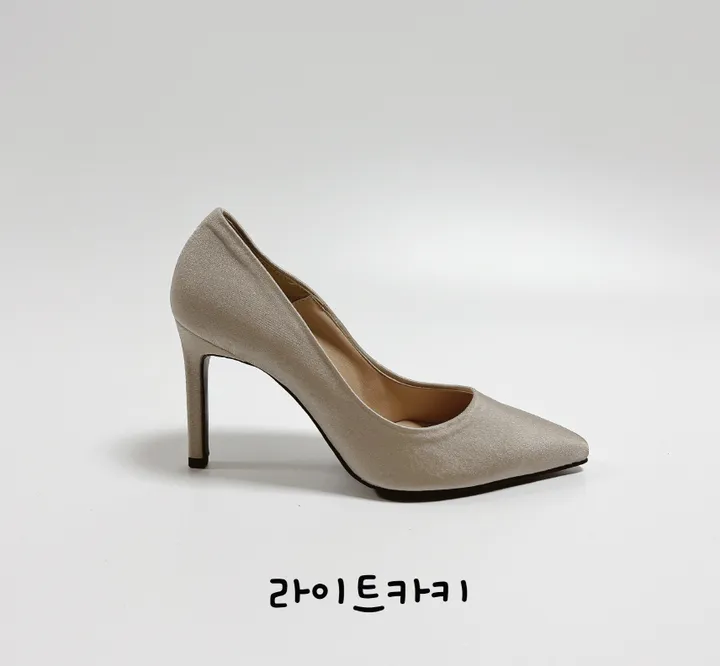 새틴 스틸레토 베이직 하이힐 펌프스 상세 이미지 20