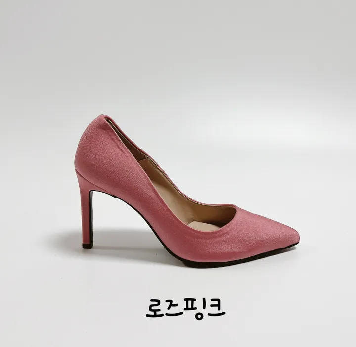 새틴 스틸레토 베이직 하이힐 펌프스 상세 이미지 22