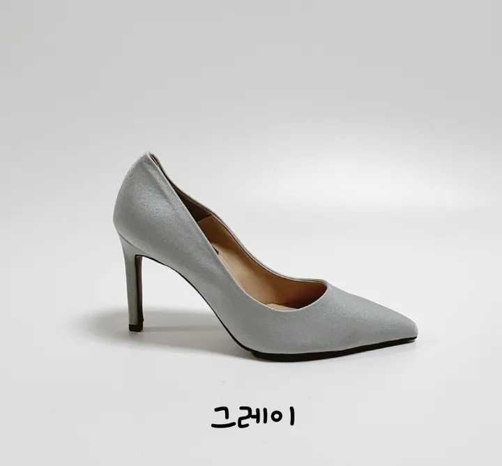 새틴 스틸레토 베이직 하이힐 펌프스 상세 이미지 21