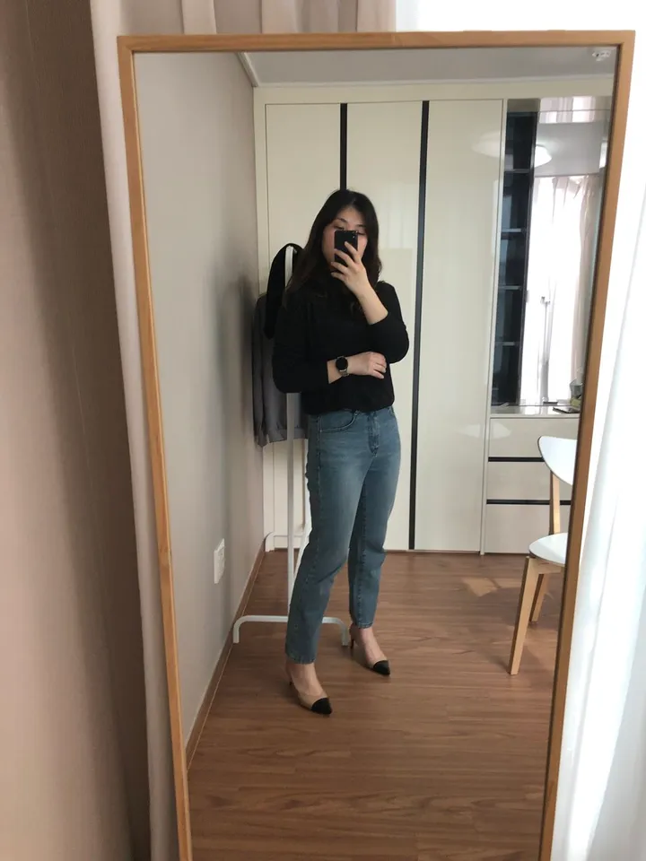 국내제작 수제화 투톤 배색 스틸레토힐 7cm 상세 이미지 13