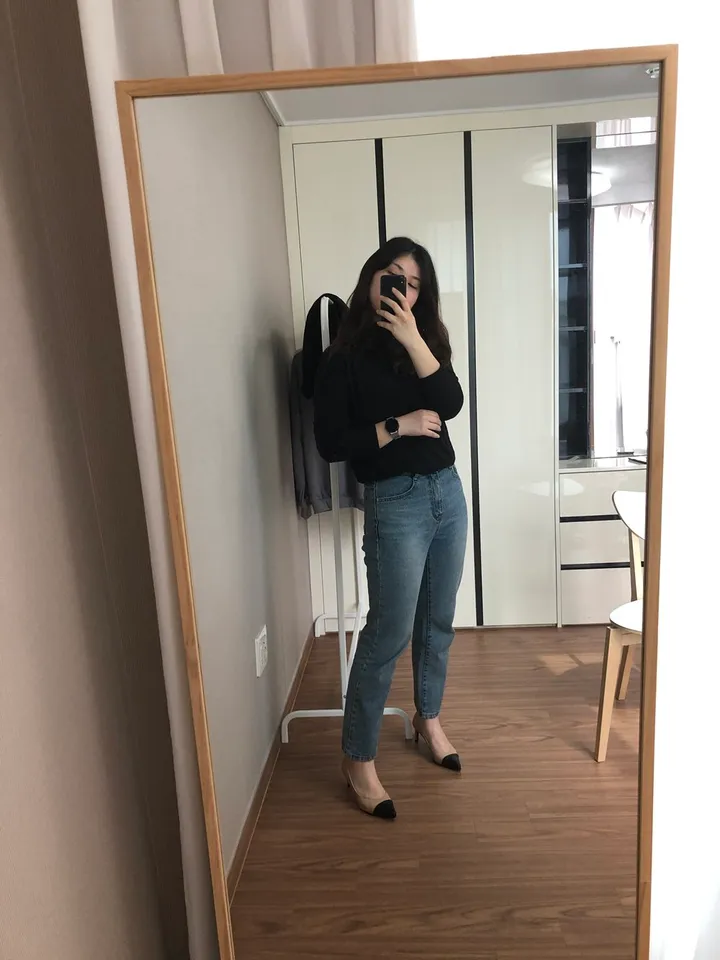 국내제작 수제화 투톤 배색 스틸레토힐 7cm 상세 이미지 14