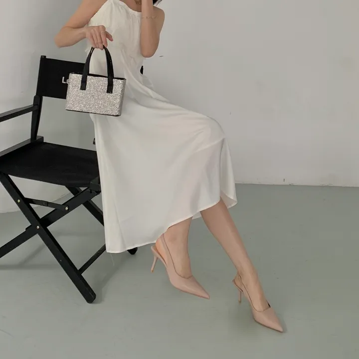 4color 여성 스틸레토 슬링백힐 구두7cm 상세 이미지 4