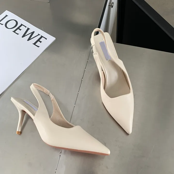 4color 여성 스틸레토 슬링백힐 구두7cm 상세 이미지 11