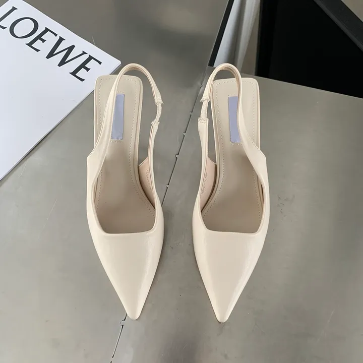 4color 여성 스틸레토 슬링백힐 구두7cm 상세 이미지 12