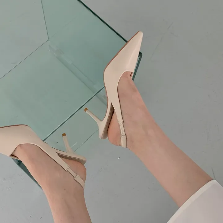 4color 여성 스틸레토 슬링백힐 구두7cm 상세 이미지 16