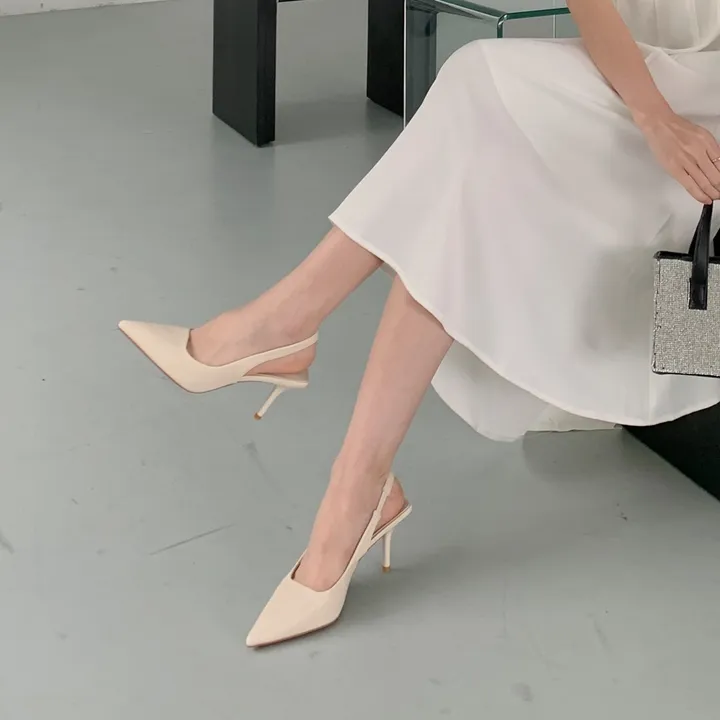 4color 여성 스틸레토 슬링백힐 구두7cm 상세 이미지 19