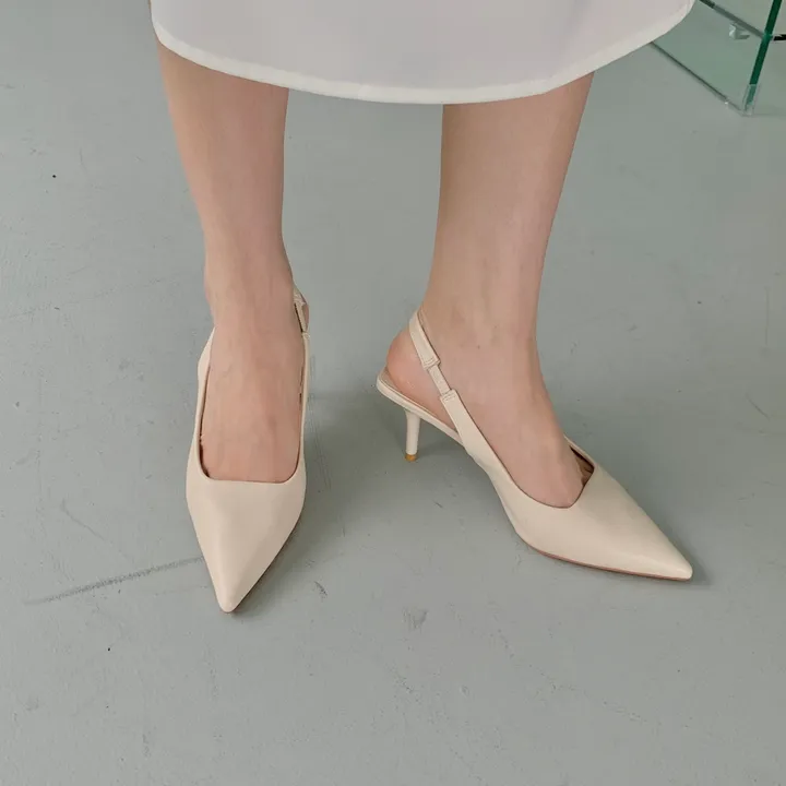 4color 여성 스틸레토 슬링백힐 구두7cm 상세 이미지 17