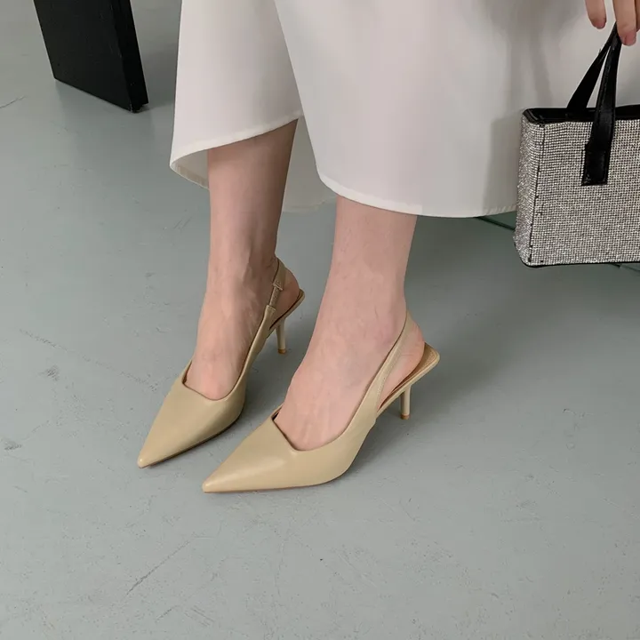 4color 여성 스틸레토 슬링백힐 구두7cm 상세 이미지 26