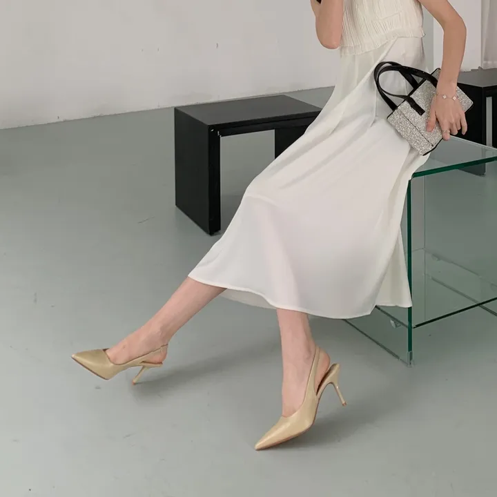 4color 여성 스틸레토 슬링백힐 구두7cm 상세 이미지 29