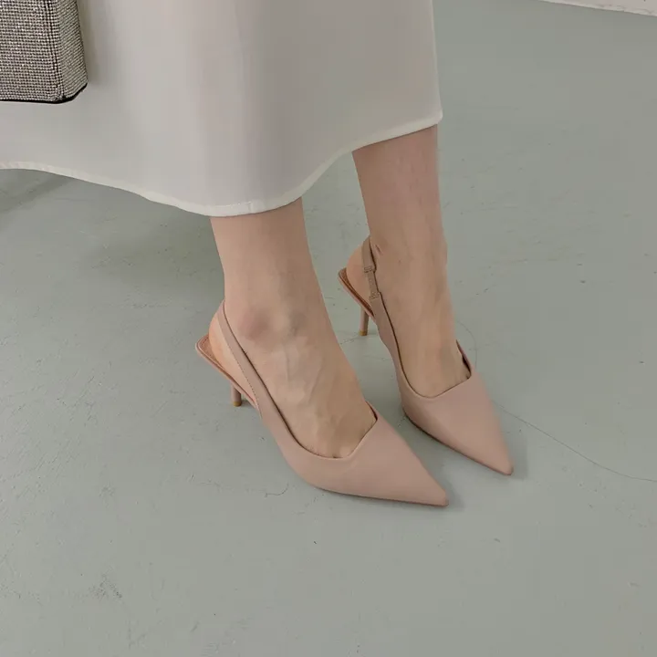 4color 여성 스틸레토 슬링백힐 구두7cm 상세 이미지 34