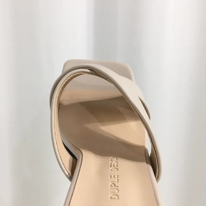 [국내제작/빠른배송] 기본/크로스 스트랩 쿠션 미들 뮬 슬리퍼 힐 7cm 상세 이미지 58