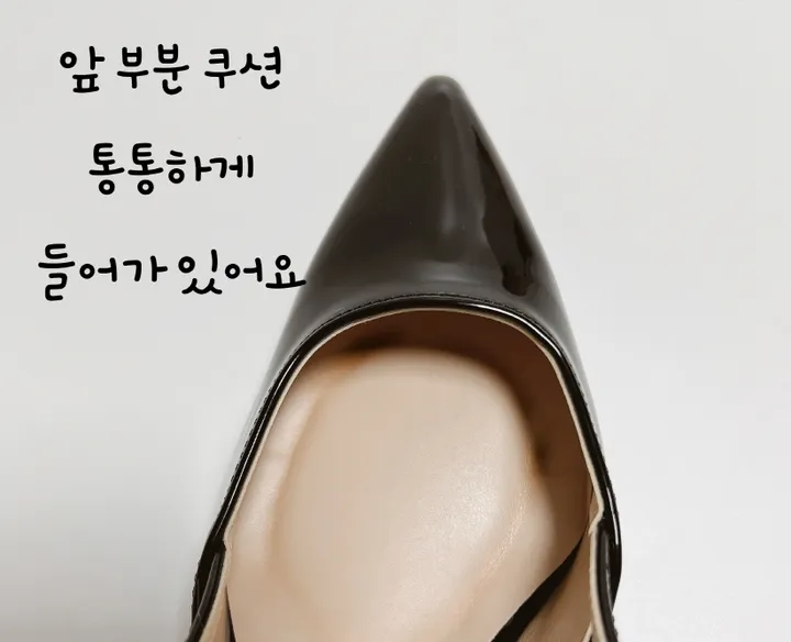 수제화 국산 에나멜 스틸레토 슬링백 샌들힐 상세 이미지 17