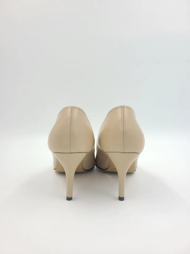 여성수제화 성수동수제화 스틸레토힐 포인티드 토 투톤 애나멜 가죽 7cm 펌프스 상세 이미지 23