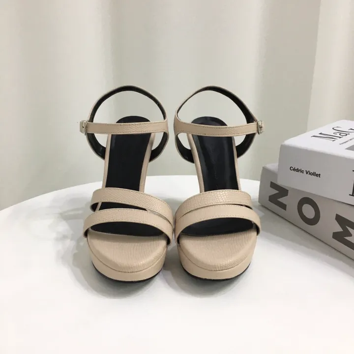 [당일배송/국산수제] 더블 사선 스트랩 가보시 샌들힐 10cm 상세 이미지 26
