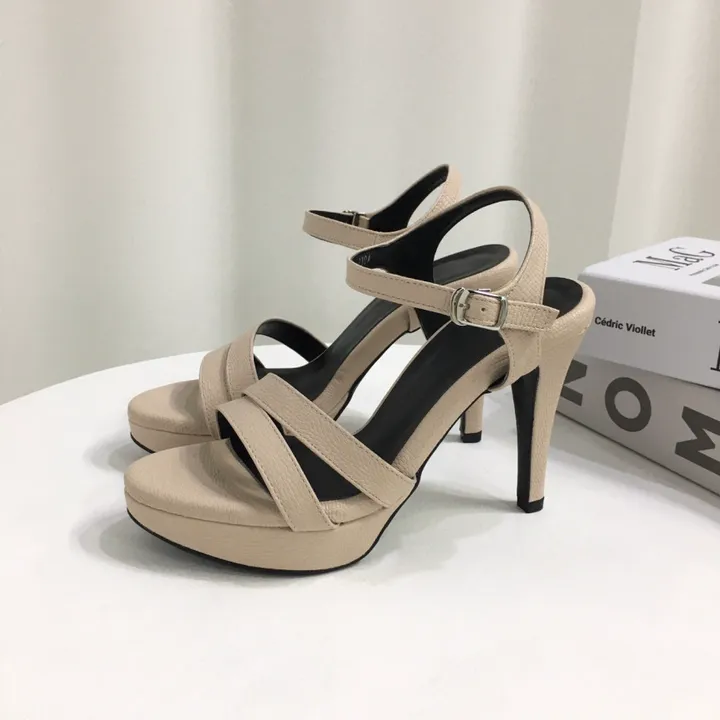 [당일배송/국산수제] 더블 사선 스트랩 가보시 샌들힐 10cm 상세 이미지 28