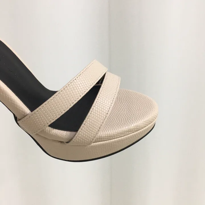 [당일배송/국산수제] 더블 사선 스트랩 가보시 샌들힐 10cm 상세 이미지 9