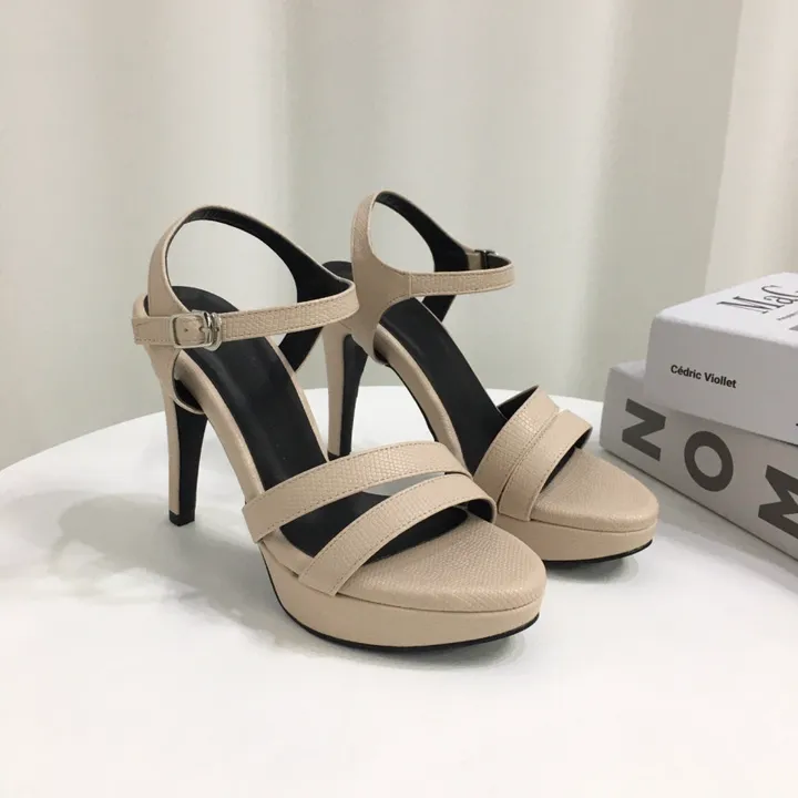 [당일배송/국산수제] 더블 사선 스트랩 가보시 샌들힐 10cm 상세 이미지 27