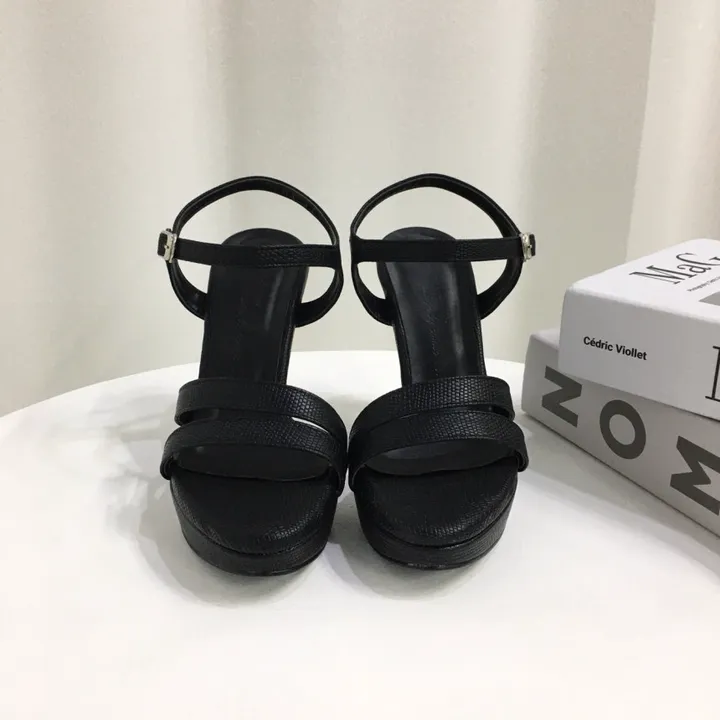 [당일배송/국산수제] 더블 사선 스트랩 가보시 샌들힐 10cm 상세 이미지 34