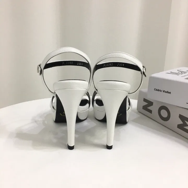 [당일배송/국산수제] 더블 사선 스트랩 가보시 샌들힐 10cm 상세 이미지 21