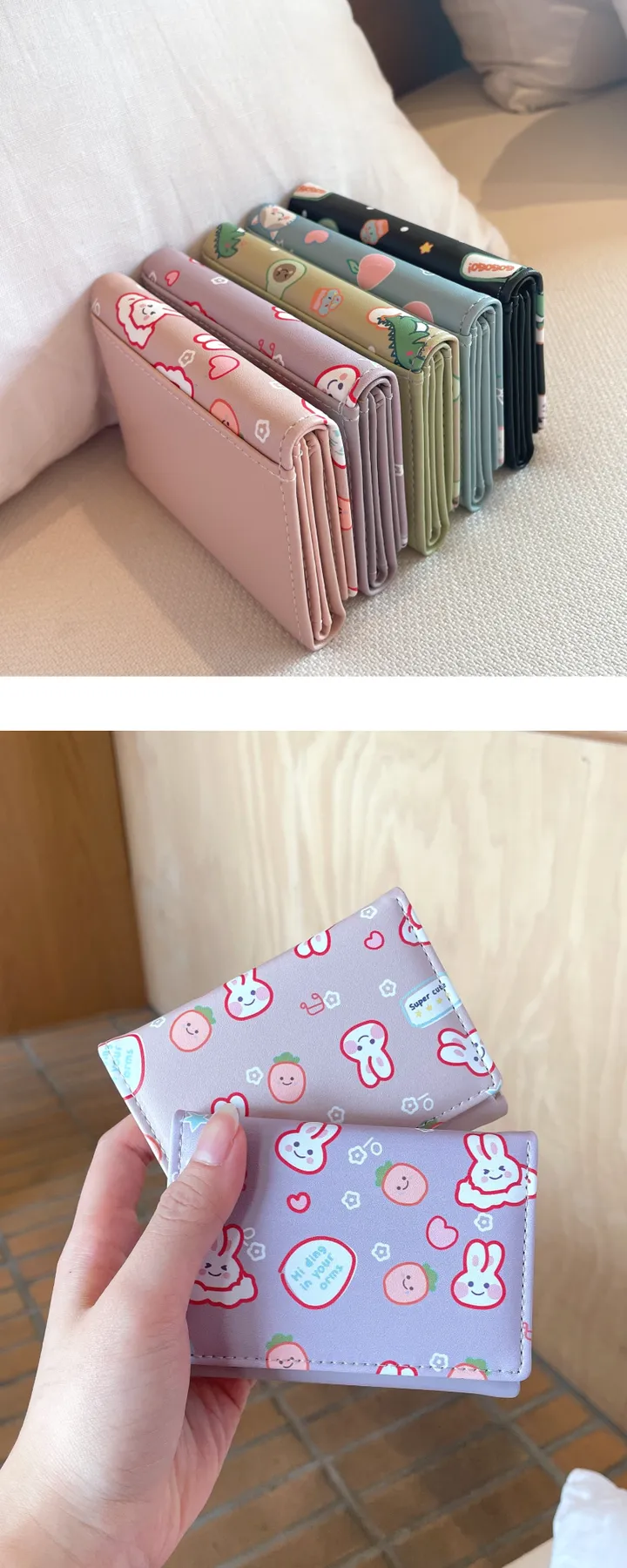 깜찍 바니 미니 반지갑 학생 여성 카드 동전 지갑 우정 생일 선물 5타입 상세 이미지 4