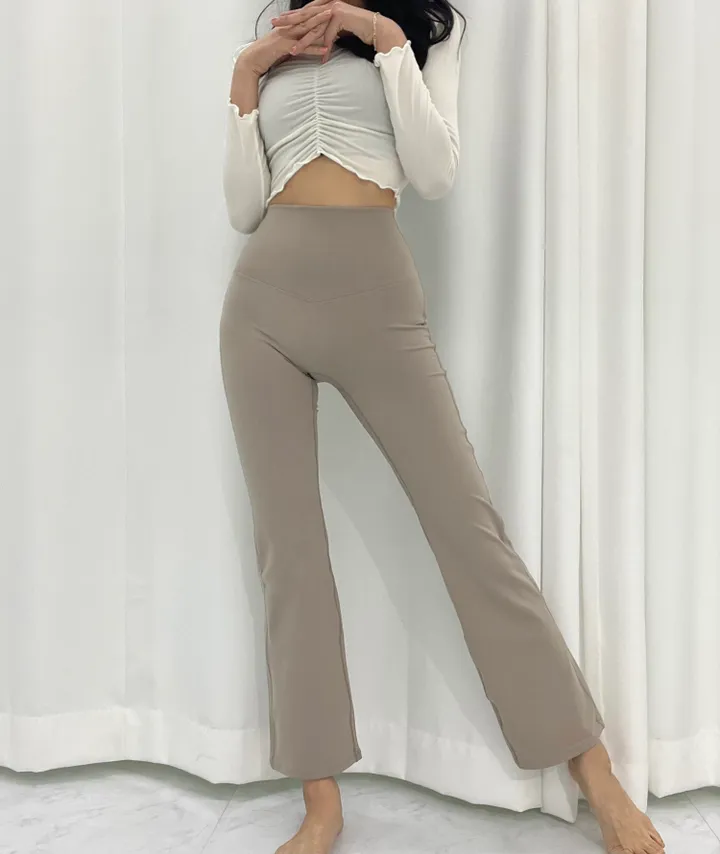 [롱~다리] 세미부츠컷레깅스 요가복 필라테스복 운동복 헬스복 레깅스 쫀쫀레깅스 세미슬렉스 애슬레저룩 상세 이미지 5