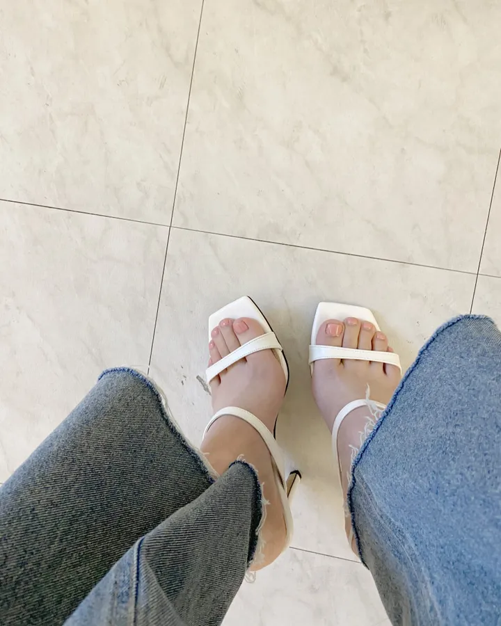 글로리 투 라인 스트랩 오픈 샌들 힐 9cm 5col 상세 이미지 9