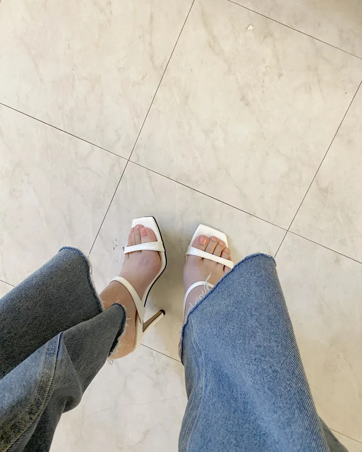 글로리 투 라인 스트랩 오픈 샌들 힐 9cm 5col 상세 이미지 10