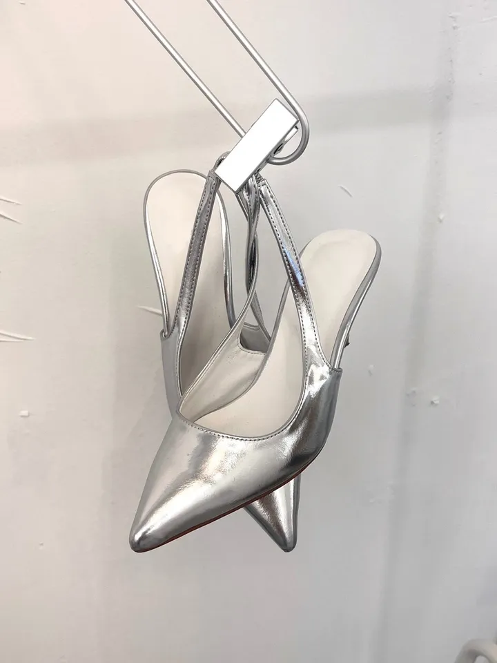 317. Chic Stilletoe slingback (black, white, silver) 상세 이미지 3