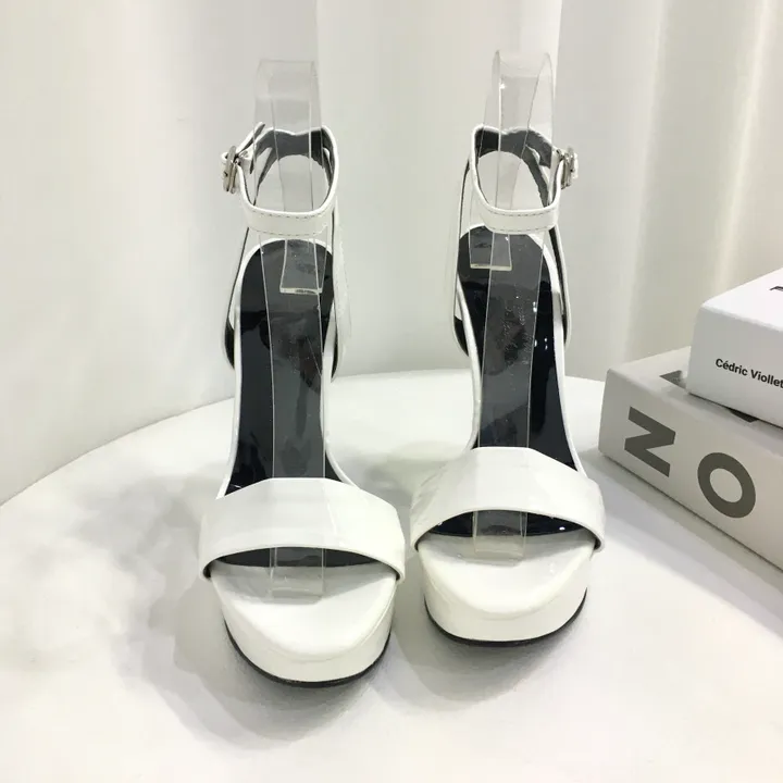 [국내제작👍고퀄리티] 에나멜 가보시 메리제인 샌들 힐 12cm (3color) 상세 이미지 11