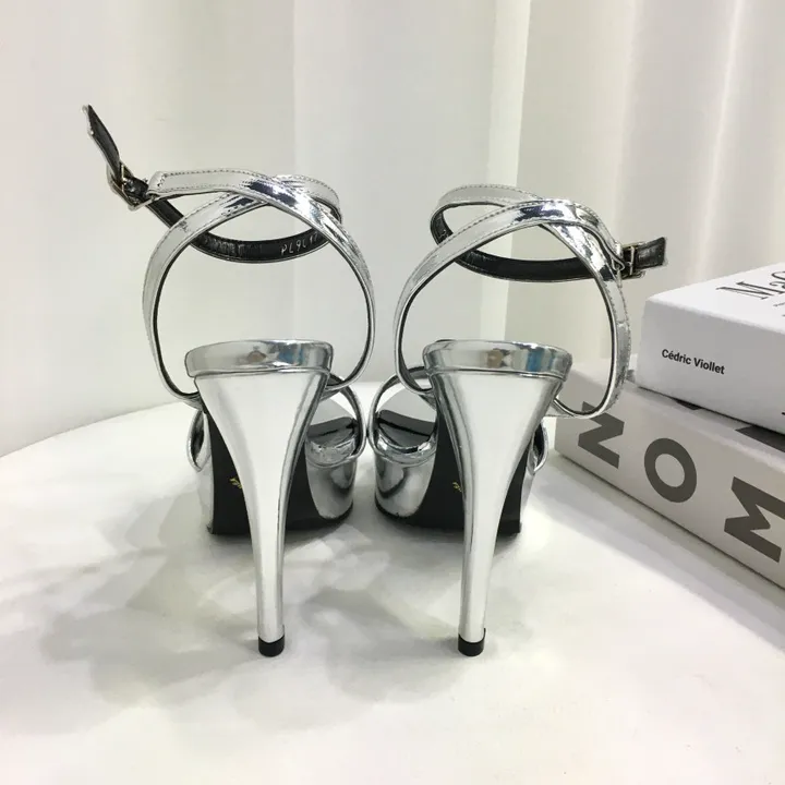 [국내제작👍고퀄리티] 에나멜 가보시 메리제인 샌들 힐 12cm (3color) 상세 이미지 16