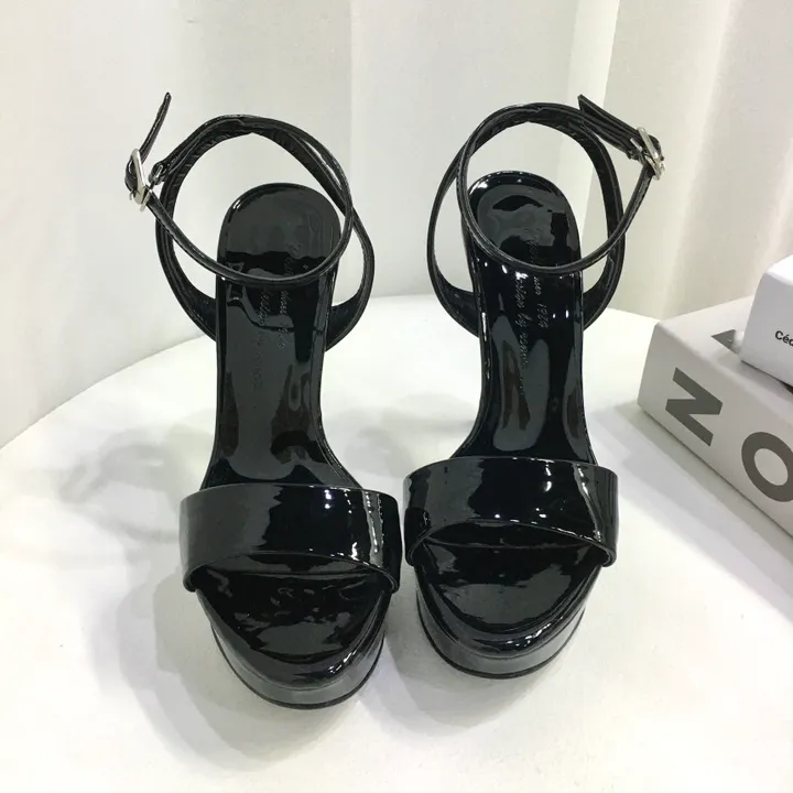[국내제작👍고퀄리티] 에나멜 가보시 메리제인 샌들 힐 12cm (3color) 상세 이미지 18