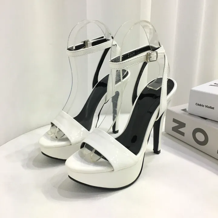 [국내제작👍고퀄리티] 에나멜 가보시 메리제인 샌들 힐 12cm (3color) 상세 이미지 12