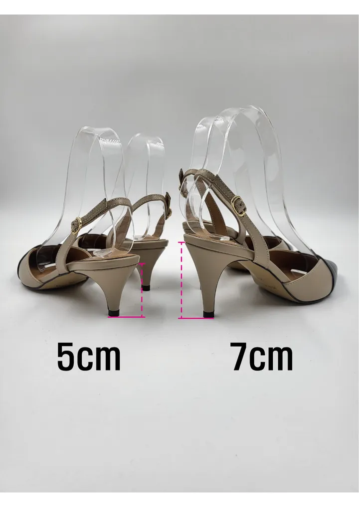 [신상품]오후o-who 가장핫한 5cm,7cm 미들 슬링백 오피스화 소가죽 성수동 수제화 상세 이미지 3