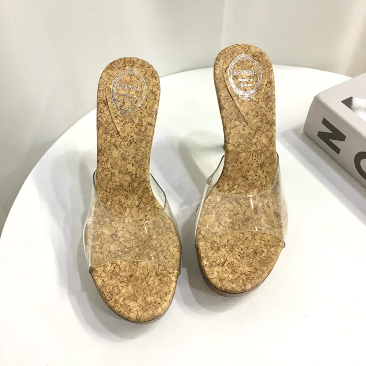 [국내제작/빠른배송] 썸머 리본/PVC 스트랩 가보시 샌들 힐 11cm (3color) 상세 이미지 18