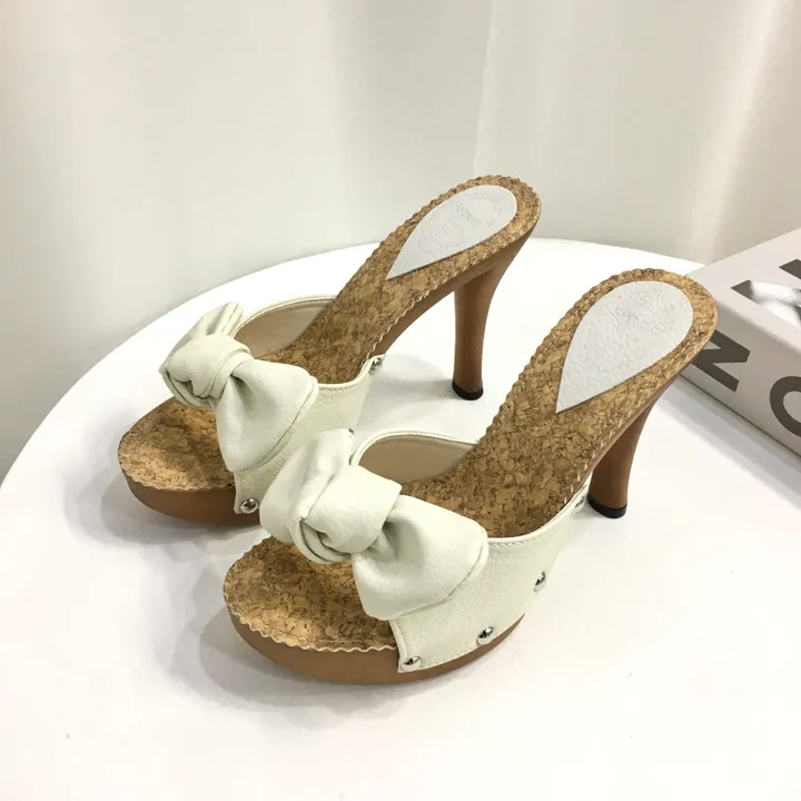 [국내제작/빠른배송] 썸머 리본/PVC 스트랩 가보시 샌들 힐 11cm (3color) 상세 이미지 11