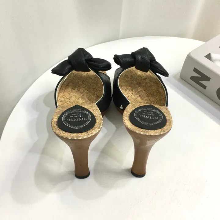 [국내제작/빠른배송] 썸머 리본/PVC 스트랩 가보시 샌들 힐 11cm (3color) 상세 이미지 17