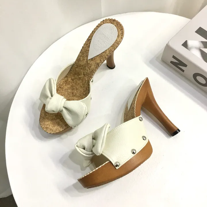 [국내제작/빠른배송] 썸머 리본/PVC 스트랩 가보시 샌들 힐 11cm (3color) 상세 이미지 12