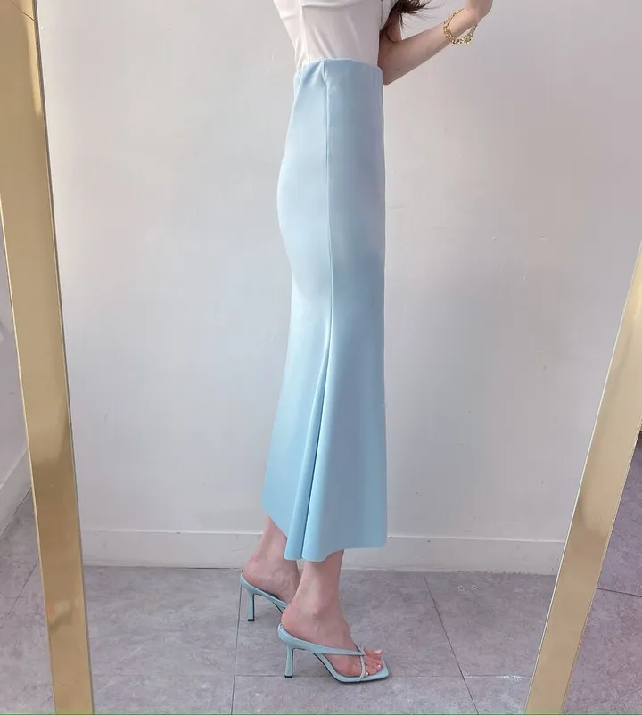 [4color] 아오이 심플 스퀘어 스트랩 끈 여름 쪼리 슬리퍼 힐 샌들 8cm 상세 이미지 9
