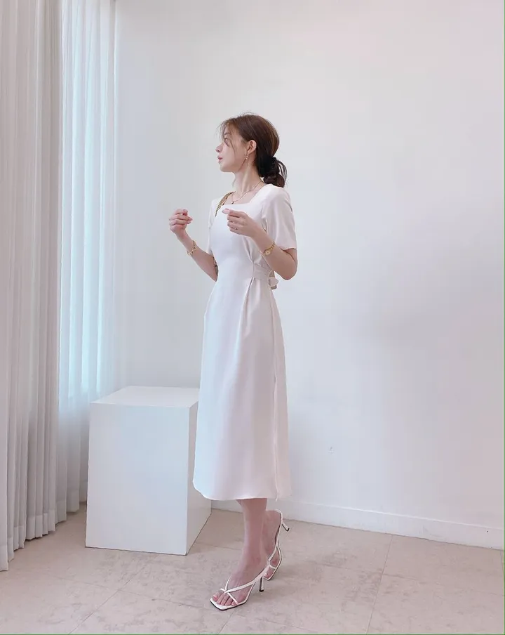 [4color] 아오이 심플 스퀘어 스트랩 끈 여름 쪼리 슬리퍼 힐 샌들 8cm 상세 이미지 20