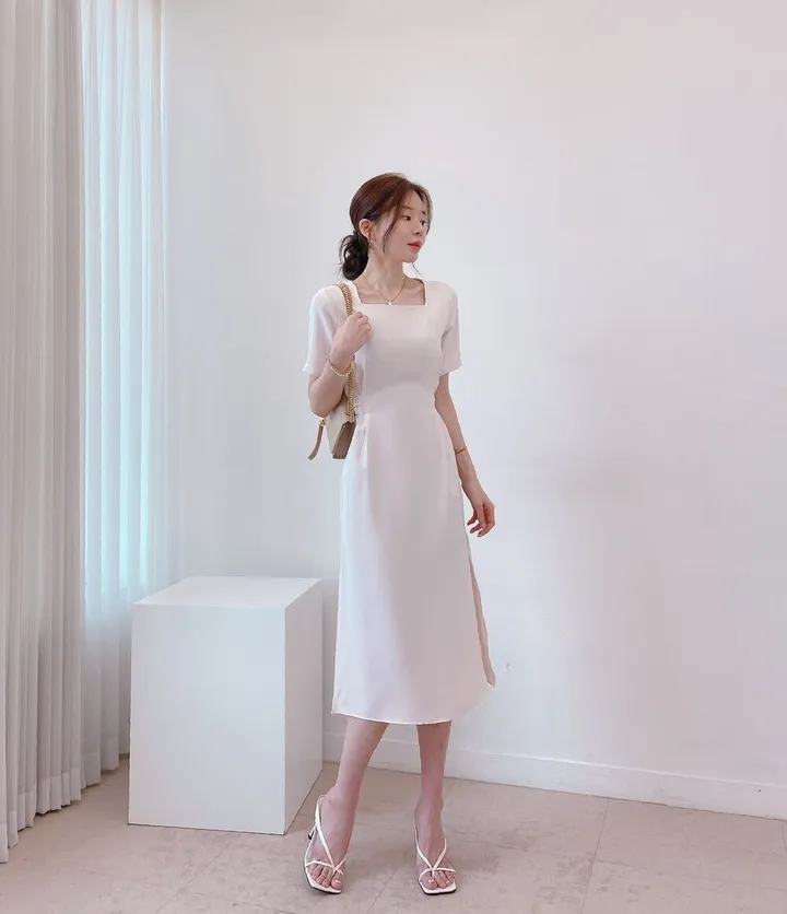 [4color] 아오이 심플 스퀘어 스트랩 끈 여름 쪼리 슬리퍼 힐 샌들 8cm 상세 이미지 18