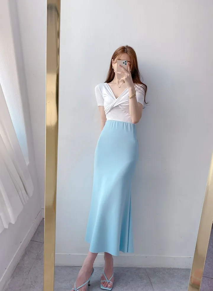 [4color] 아오이 심플 스퀘어 스트랩 끈 여름 쪼리 슬리퍼 힐 샌들 8cm 상세 이미지 5