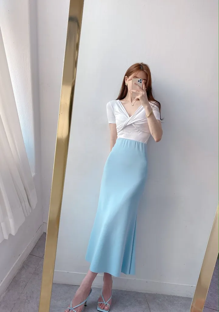 [4color] 아오이 심플 스퀘어 스트랩 끈 여름 쪼리 슬리퍼 힐 샌들 8cm 상세 이미지 6