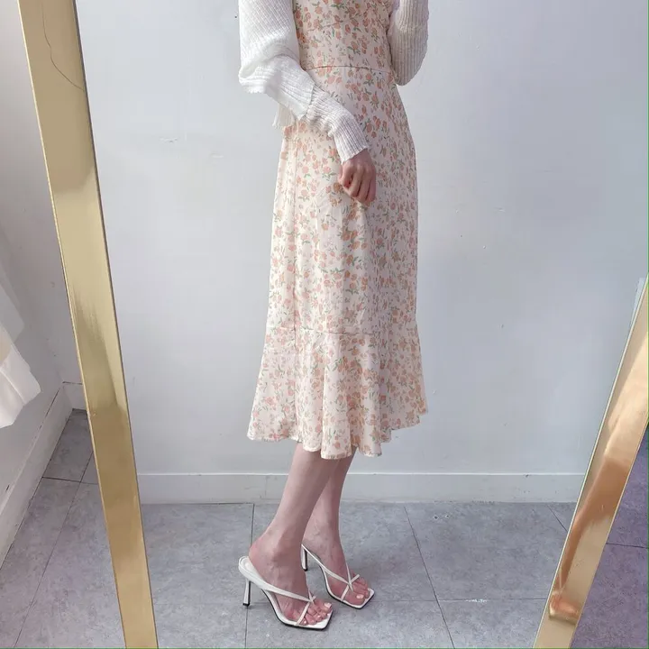 [4color] 아오이 심플 스퀘어 스트랩 끈 여름 쪼리 슬리퍼 힐 샌들 8cm 상세 이미지 51