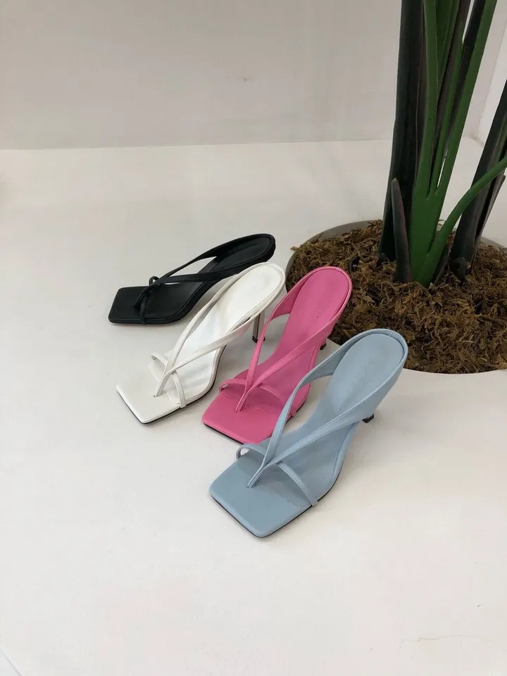 [4color] 아오이 심플 스퀘어 스트랩 끈 여름 쪼리 슬리퍼 힐 샌들 8cm 상세 이미지 67