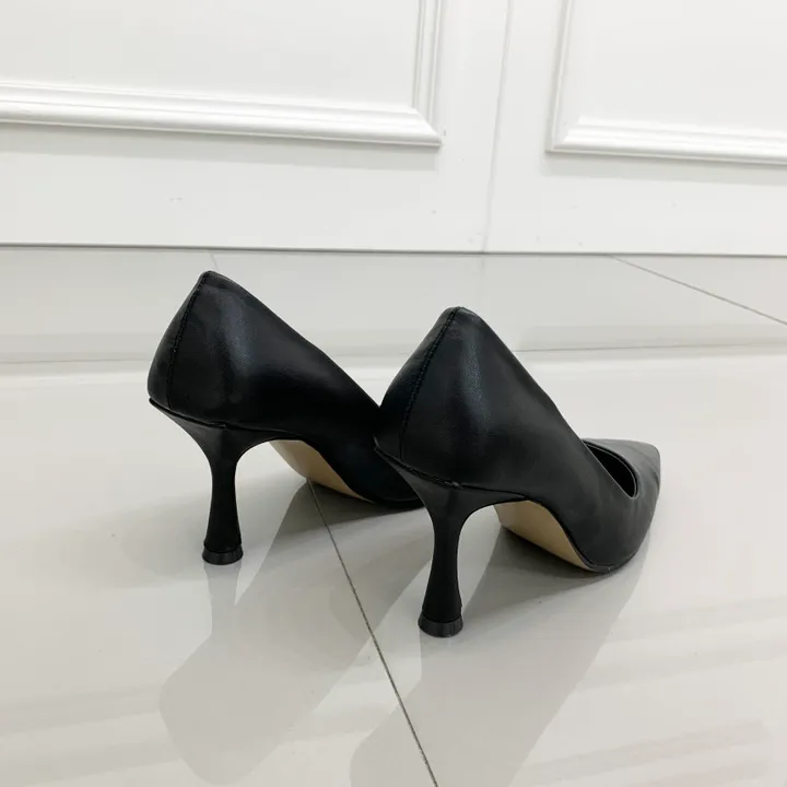 비비드 컬러 뾰족코 스틸레토 미들힐 펌프스힐 8cm 상세 이미지 18