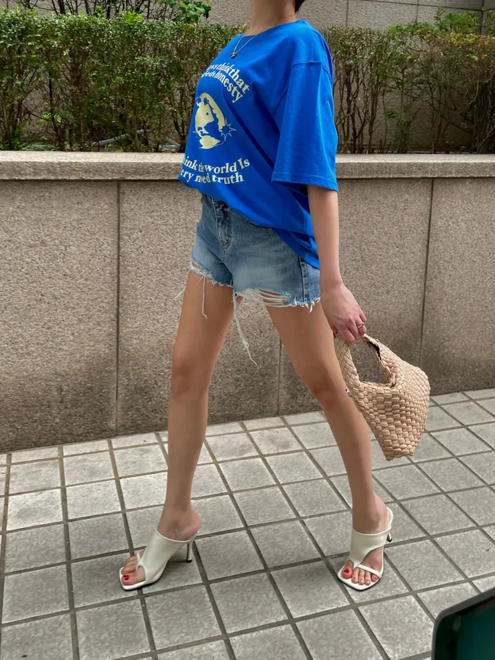 스퀘어 엄지쪼리 뮬 미들힐 [8cm] 상세 이미지 11