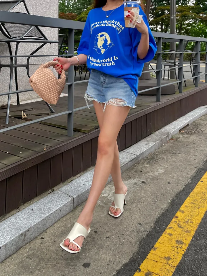 스퀘어 엄지쪼리 뮬 미들힐 [8cm] 상세 이미지 20