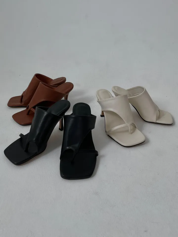 스퀘어 엄지쪼리 뮬 미들힐 [8cm] 상세 이미지 29