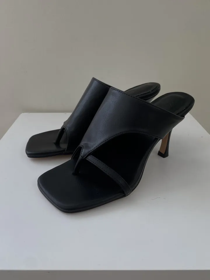 스퀘어 엄지쪼리 뮬 미들힐 [8cm] 상세 이미지 36